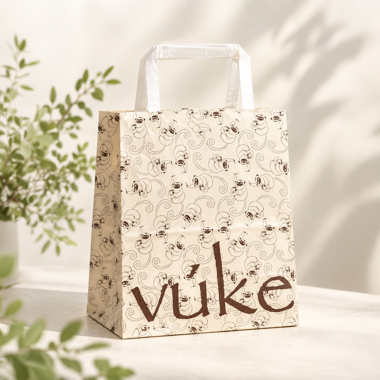 vúkeの手渡し用紙袋